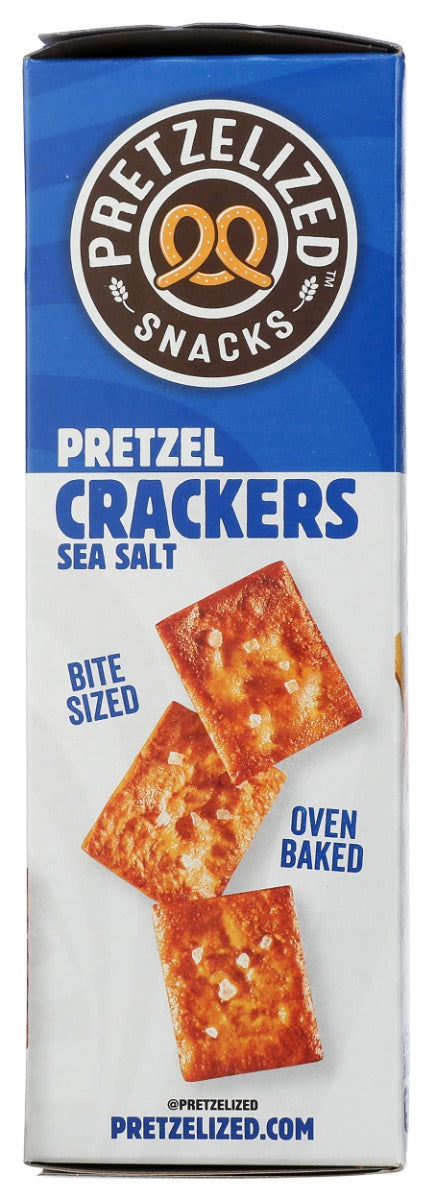 PRETZELIZED SNACKS: Sea Salt Pretzel Crackers, 6.5 oz