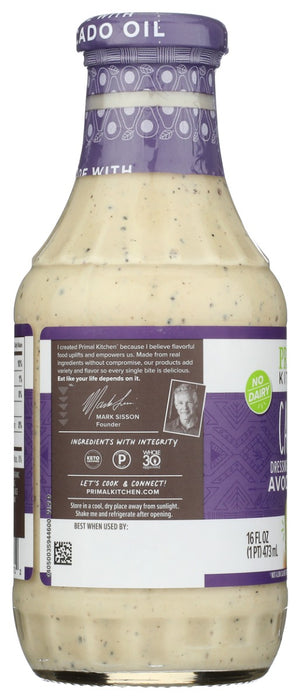 PRIMAL KITCHEN: No Dairy Caesar Dressing, 16 fo