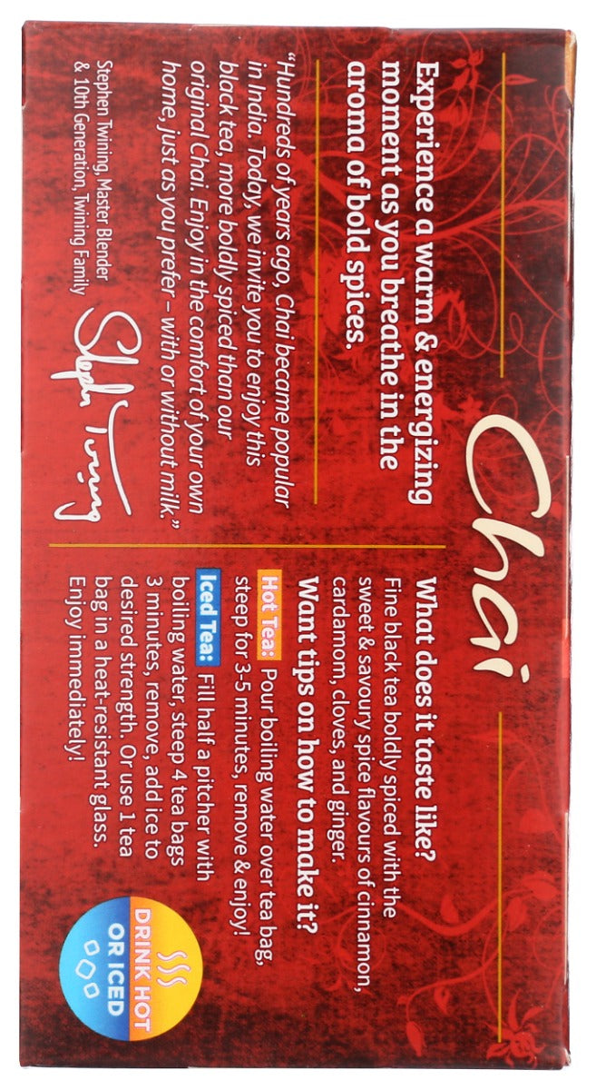 TWINING TEA: Ultra Spice Chai Tea, 20 bg