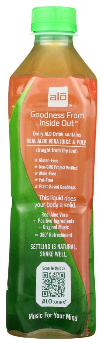 ALO: Comfort Aloe Vera Watermelon Peach Juice Drink, 16.9 fo