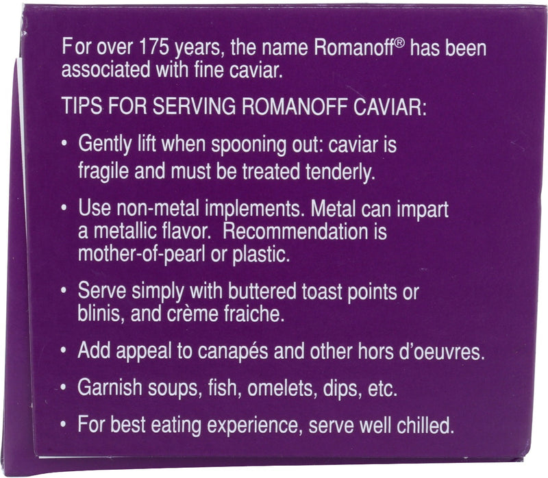 ROMANOFF: Black Lumpfish Caviar, 2 oz