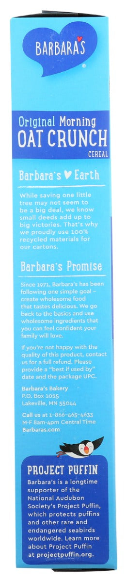BARBARAS: Morning Oat Crunch Original Cereal, 14 oz