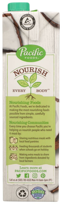 PACIFIC FOODS: Original Organic Coconut Milk, 32 fo