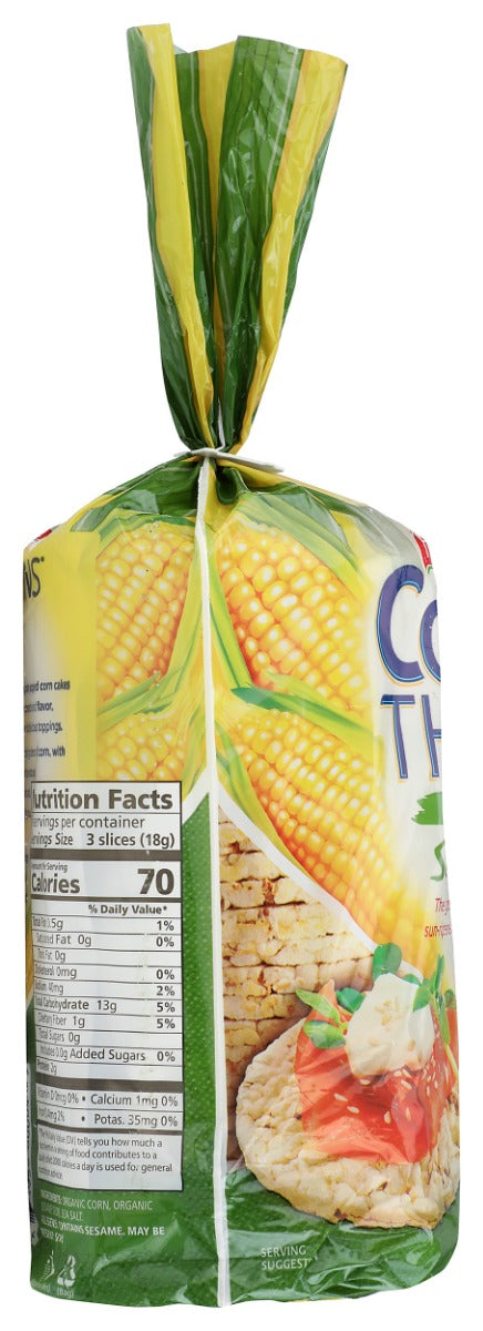 REAL FOODS: Corn Thins Sesame Organic, 5.3 oz