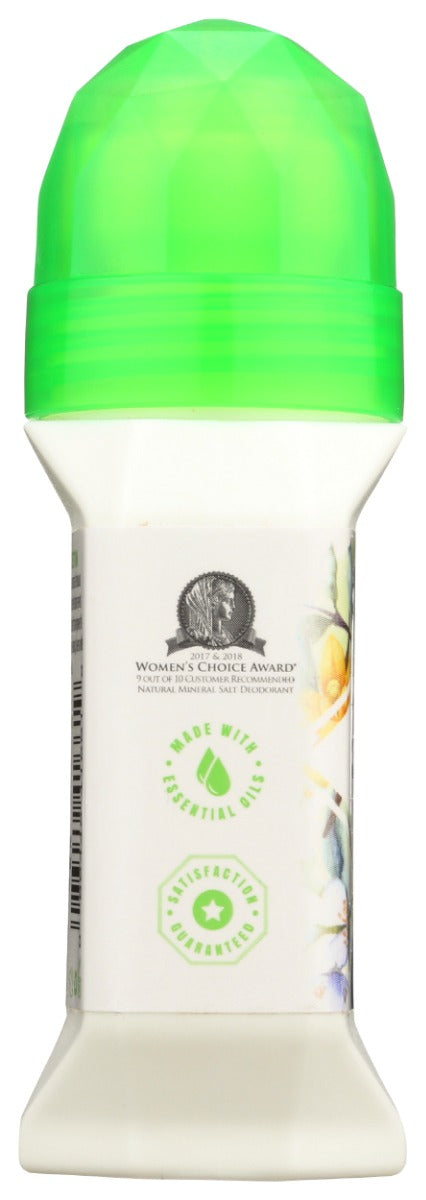 CRYSTAL BODY DEODORANT: Mineral Deodorant Roll On Vanilla Jasmine, 2.25 oz