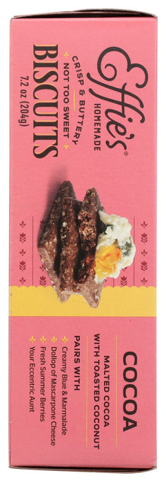 EFFIES HOMEMADE: Cocoa Biscuits, 7.2 oz