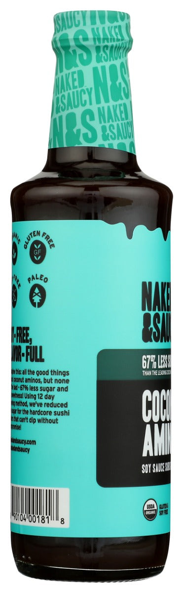 NAKED AND SAUCY: Coconut Aminos Less Sugar, 10 fo