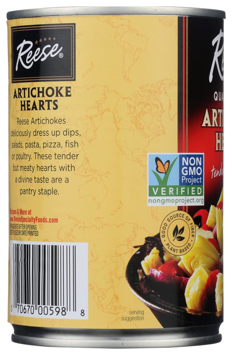 REESE: Quartered Artichoke Hearts, 14 oz