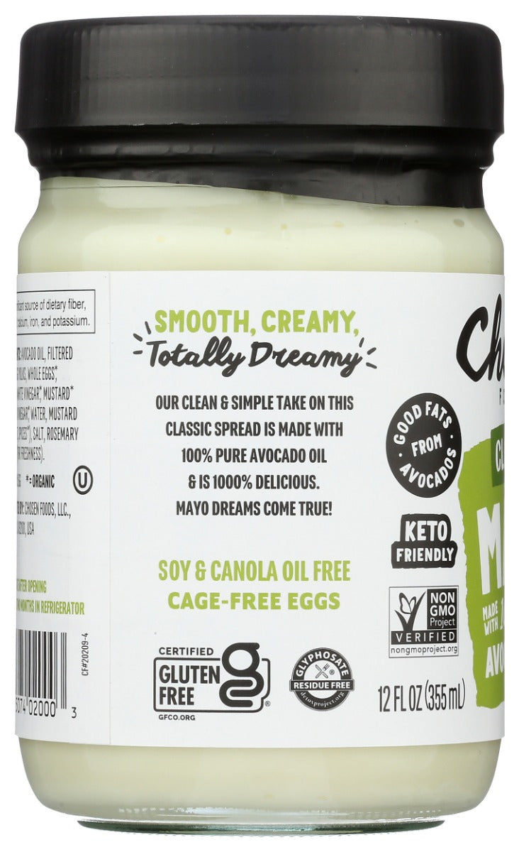 CHOSEN FOODS: Classic Avocado Oil Mayo, 12 oz