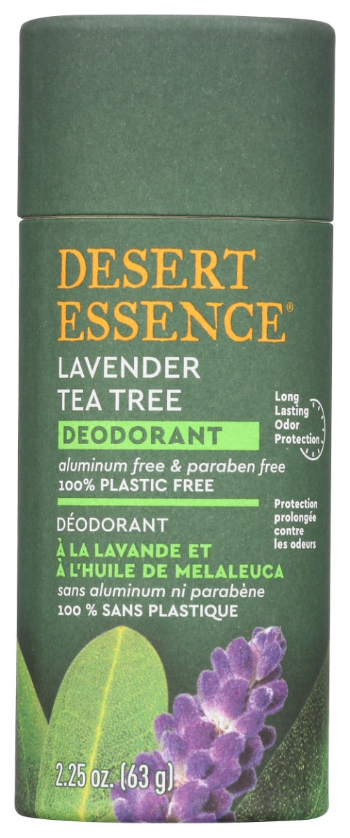 DESERT ESSENCE: Lavender Tea Tree Deodorant, 2.25 oz - No Brand For Less 