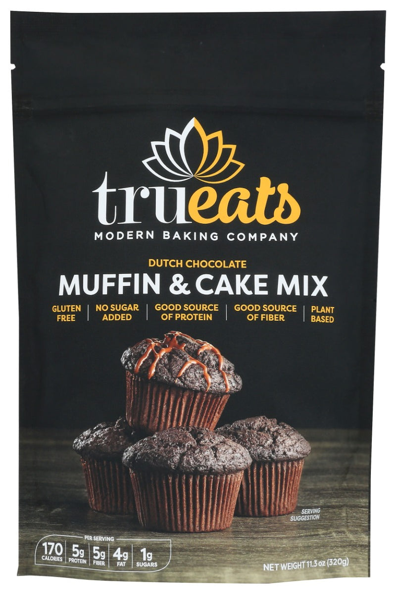 TRUEATS: Dutch Chocolate Muffin and Cake Mix, 11.3 oz