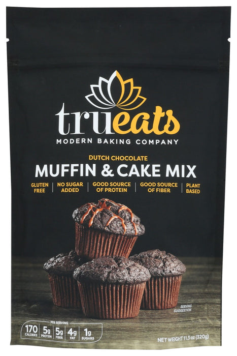 TRUEATS: Dutch Chocolate Muffin and Cake Mix, 11.3 oz