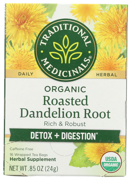 Some think of dandelion as a common weed, but our herbalists know that in the form of dandelion tea, its bitter taste stimulates digestion and supports your body's natural detoxification process.* Some of our finest dandelion comes from the sustainably wild-collected meadows of Eastern Europe. The perfect everyday tea, Roasted Dandelion Root tea benefits are amazing!