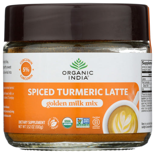ORGANIC INDIA: Organic Spiced Turmeric Latte, 3.5 oz
