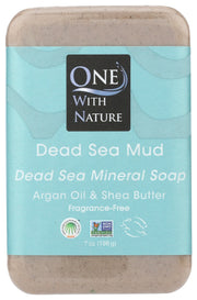 This unique soap combines pure Dead Sea Mud, pure Dead Sea salt, argan oil and shea butter in a natural vegetable base. Triple milled* right at the source " The Dead Sea. Absolutely nothing  artificial. Fragrance-free.