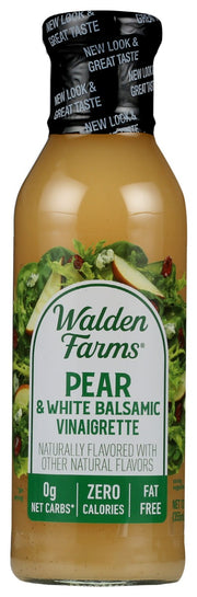 Made from aged organic white vinegar and our signature blend of herbs and spices, Walden Farms Pear and White Balsamic Vinaigrette Dressing is refreshingly delicious, for real!
Perfect for dining al fresco!