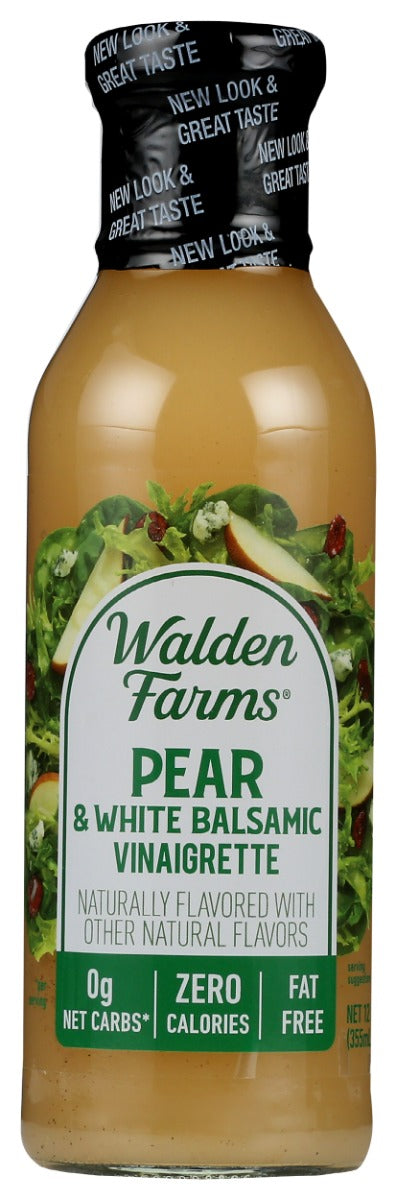 Made from aged organic white vinegar and our signature blend of herbs and spices, Walden Farms Pear and White Balsamic Vinaigrette Dressing is refreshingly delicious, for real!
Perfect for dining al fresco!