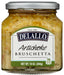 DeLallo Artichoke Bruschetta is an iconic Italian antipasto and flavorful gourmet ingredient. Our authentic homestyle recipe features earthy, sweet artichokes with a subtle blend of complementary herbs and spices. Artichoke Bruschetta is not only a stunning, yet simple, appetizer paired with crisp toasts or slices of toasted Italian bread, but also a colorful condiment that adds Mediterranean flair to a number of everyday dishes”from dressings and marinades to pasta sauces and baked chicken recipes.