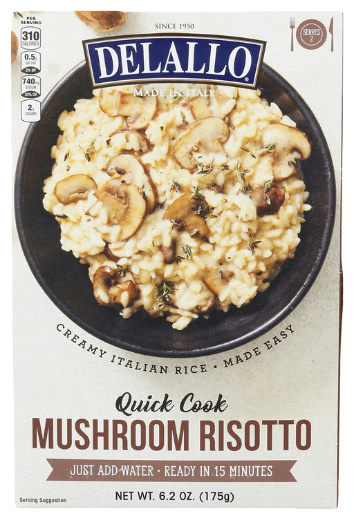 DELALLO: Quick Cook Mushroom Risotto, 6.2 oz