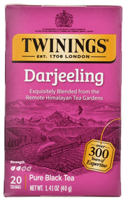 First Flush teas are harvested in March following the spring rains and have a fresh, lively taste. Second Flush teas are harvested in June and have a mellow, muscatel flavour. Autumn Flush teas are rich and smooth, but bolder in flavour. Our Darjeeling combines teas from the 1st and 2nd Flushes to yield a sophisticated tea with a woody aroma and slightly dry, delicate taste.