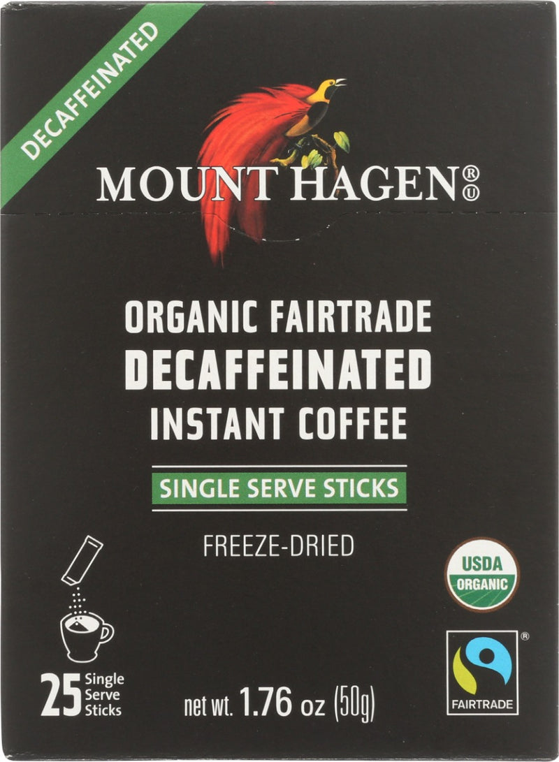 MOUNT HAGEN: Decaf Sticks Coffee, 1.76 oz