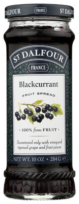 ST DALFOUR: Blackcurrant Fruit Spread, 10 oz