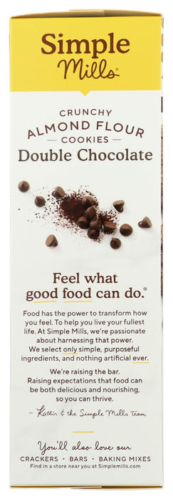 SIMPLE MILLS: Crunchy Double Chocolate Cookies, 5.5 oz