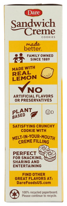 DARE: Sandwich Creme Lemon Cookies, 10.2 oz