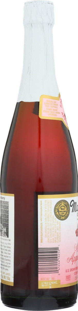 MARTINELLI: Sparkling Apple Cranberry Juice, 25.4 fo