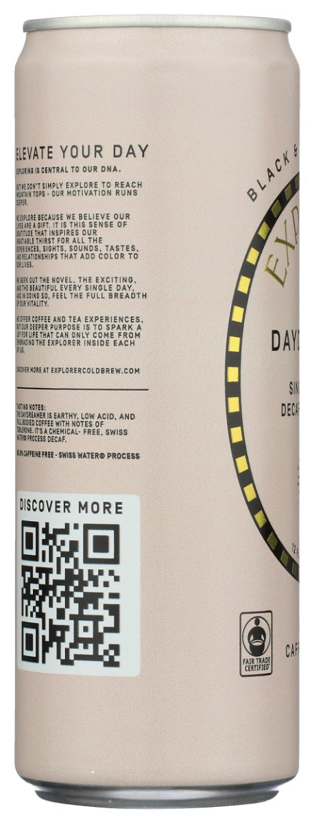 EXPLORER COLD BREW: The Daydreamer Decaf Cold Brew Coffee, 12 fo