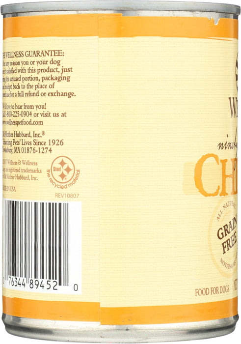 WELLNESS: Complete Health 95 Percent Chicken Dog Food, 13.2 oz