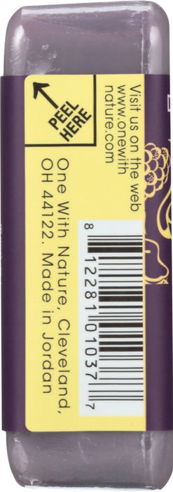 ONE WITH NATURE: Blackberry Pear Soap with Dead Sea Minerals Argan Oil and Shea Butter, 7 oz