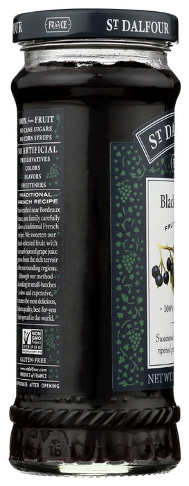 ST DALFOUR: Blackcurrant Fruit Spread, 10 oz