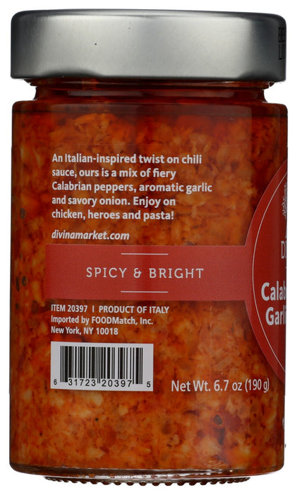 DIVINA: Calabrian Chili Garlic Spread, 6.7 oz