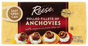 Reese Anchovies, treasured tiny fish from sunny shores" bring a tangy and exotic flair to your favorite sauces, dressings, salads, pizza or seafood.