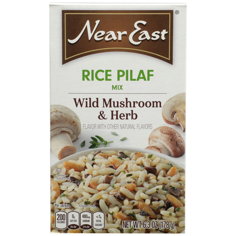 This dish blends long grain white rice and toasted orzo pasta with rich mushrooms, roasted garlic, onion and thyme.