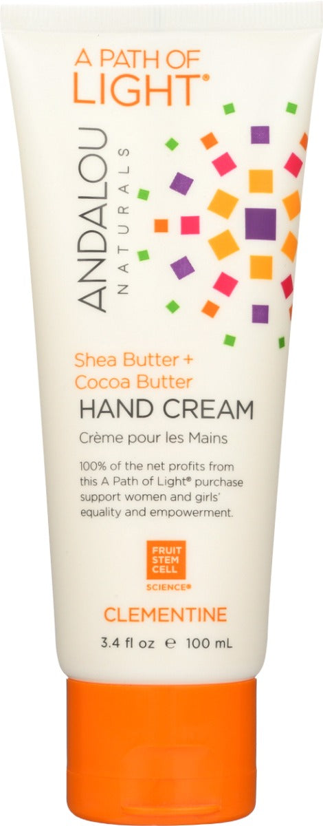 Organic sea buckthorn oil, fair trade shea and cocoa butter absorb quickly, leaving hands nourished, protected, and ready to meet the day.