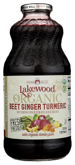 LAKEWOOD: Organic Beet Ginger Turmeric Juice, 32 fo