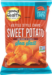 Thick-sliced, kettle-cooked, and made from sweet potatoes that are full of great stuff like antioxidant vitamins A and C, so you can.. Enjoy Being Good! If you are looking for a healthy and delicious snack, Good Health Sweet Potato Chips are a great option. They are sure to satisfy your cravings without sacrificing your health.