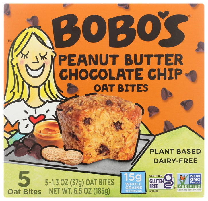 Bobo's Oat Bites all start wholesome whole grain oats mixed with delicious flavors like peanut butter and chocolate. Each one is gluten-free, Certified Non-GMO, vegan and dairy free! All without boring the daylights out of your taste buds. Every Bite is packed full of whole grain oats and tons of flavor to keep your body going and your taste buds begging for more!