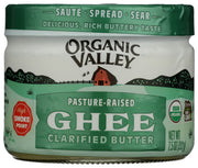 We slowly simmer our clarified Ghee to coax the excess water out while preserving the nutritional benefits of pasture-raised organic butter. In the process, some of the Ghee's milk solids will caramelize, leaving behind hints of sweetness and roasted nuts. Ghee is a lactose-free, casein-free, and shelf-stable product.