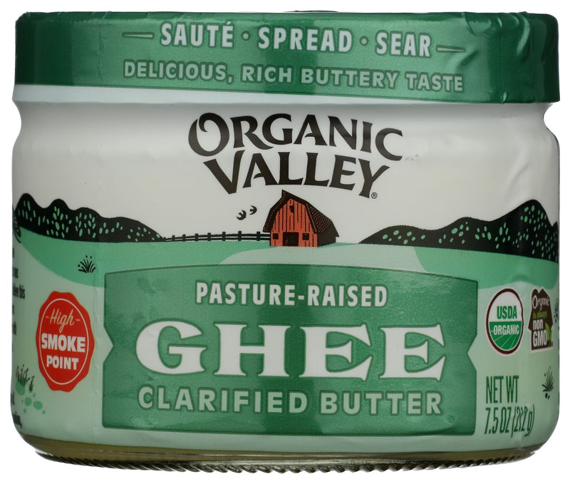 We slowly simmer our clarified Ghee to coax the excess water out while preserving the nutritional benefits of pasture-raised organic butter. In the process, some of the Ghee's milk solids will caramelize, leaving behind hints of sweetness and roasted nuts. Ghee is a lactose-free, casein-free, and shelf-stable product.