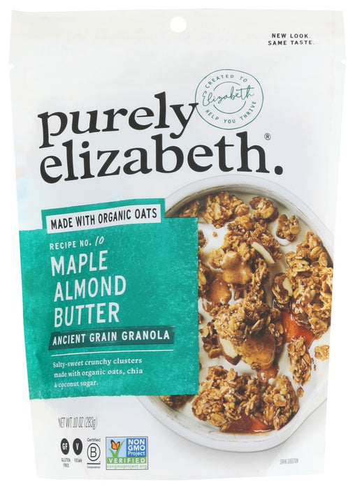 PURELY ELIZABETH: Maple Almond Butter Ancient Grain Granola, 10 oz