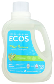 Our hypoallergenic detergent is made with safer ingredients “ using plant-derived cleaners such as coconut to clean clothes and soften fabrics all in one. We add in the natural, clean scent of lemongrass to freshen laundry with every load.