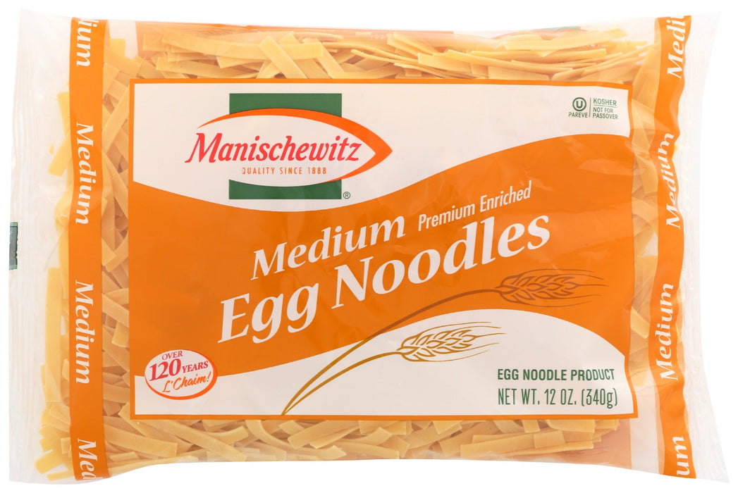 MANISCHEWITZ: Medium Egg Noodles, 12 oz