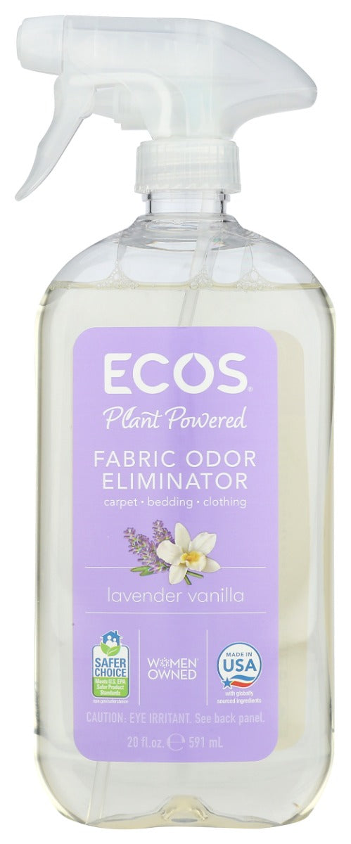 Then, we use the calming scents of lavender and vanilla to leave fabrics smelling fresh and clean. Featuring a blend of plant-derived ingredients, our odor eliminator freshens carpets and fabrics while eliminating unpleasant smells.