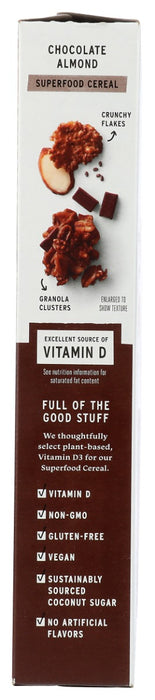 PURELY ELIZABETH: Chocolate Almond Superfood Cereal With Vitamin D, 11 oz