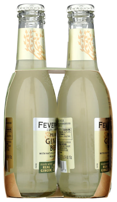 FEVER TREE: Premium Ginger Beer 4Pk, 27.2 fo
