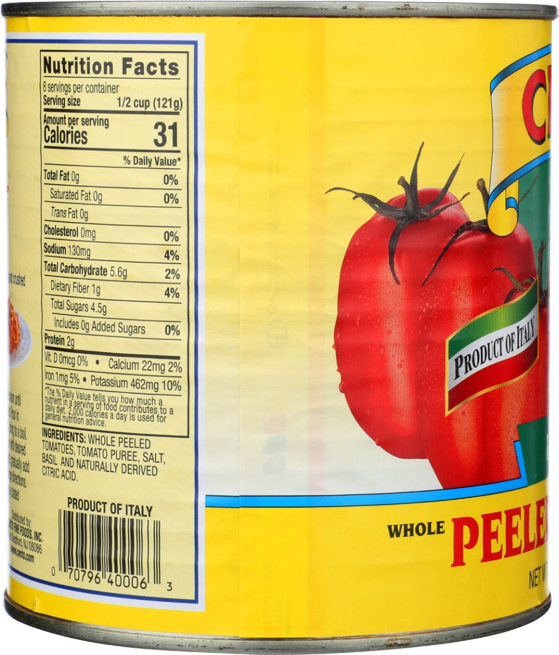 CENTO: Italian Whole Peeled Plum Tomatoes, 35 oz