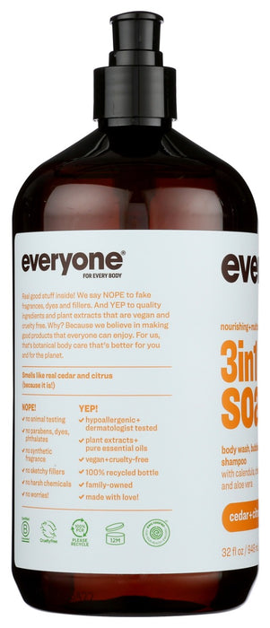 EVERYONE: Cedar Citrus 3in1 Soap, 32 oz